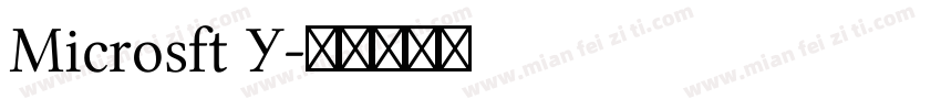 Microsft Y字体转换